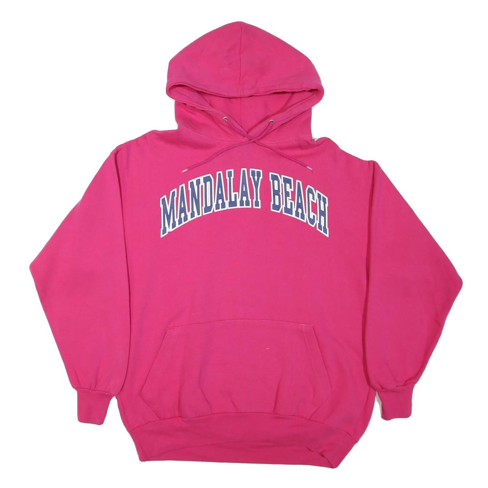 AUTHENTIC APPAREL Womens Pink Mandalay Beach Pullover Hoodie XL Casual Warm Refurbished - N/A refurbished available on Cerqular