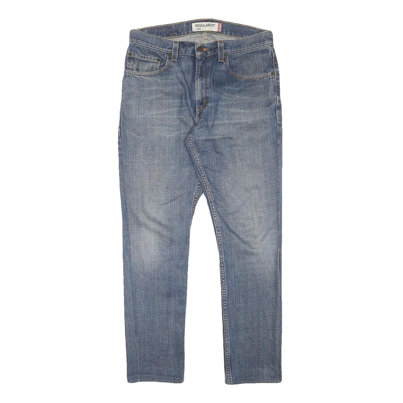 LEVI'S Mens Slim Blue Denim Regular Fit Jeans W32 L29 Zip Classic Refurbished - N/A refurbished available on Cerqular