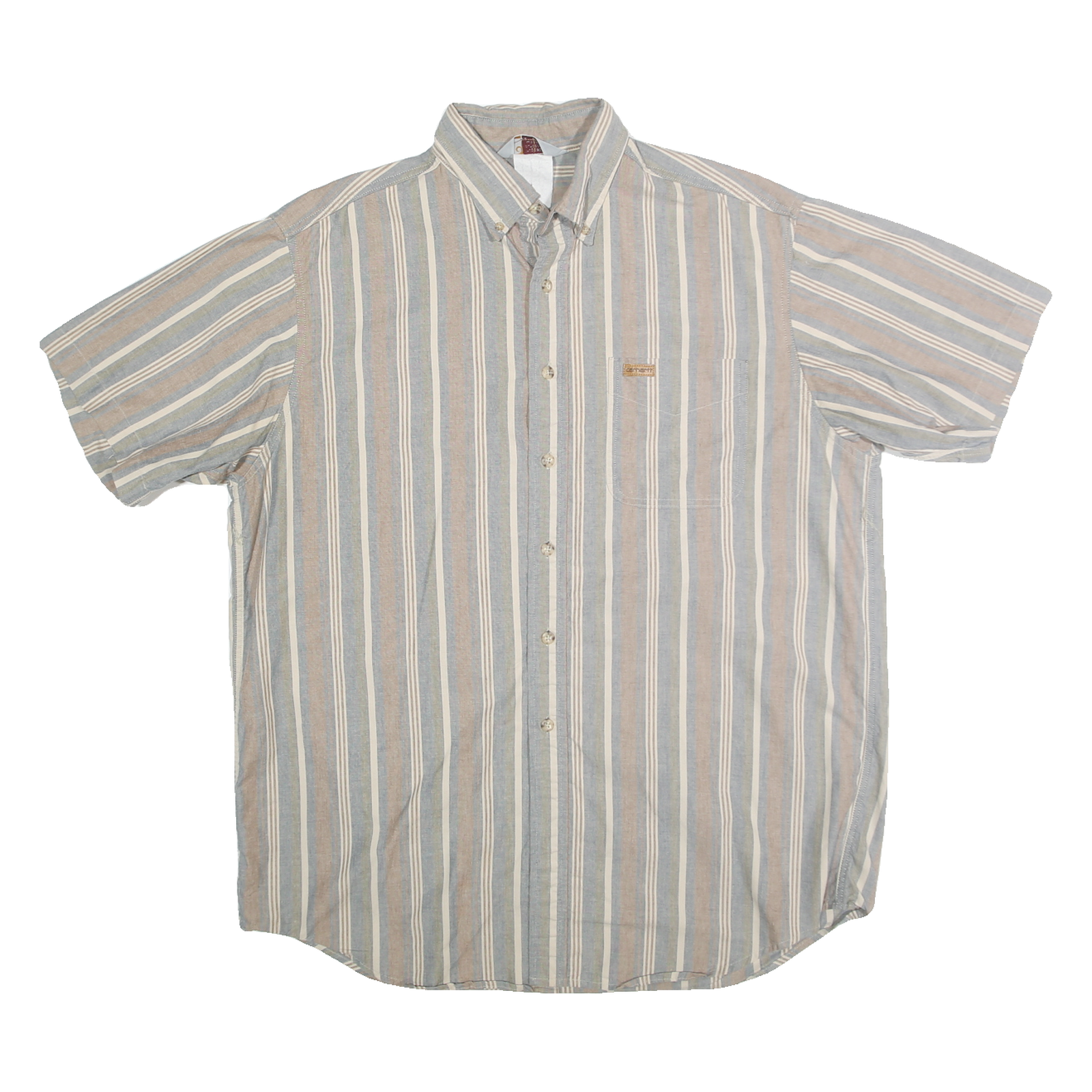Buy CARHARTT Mens Blue Beige Striped Cotton Blend Shirt XL Button-Down Casual Summer Refurbished - $64.99 CARHARTT Mens Blue Beige Striped Cotton Blend Shirt XL Button-Down Casual Summer Refurbished - N/A refurbished available on Cerqular