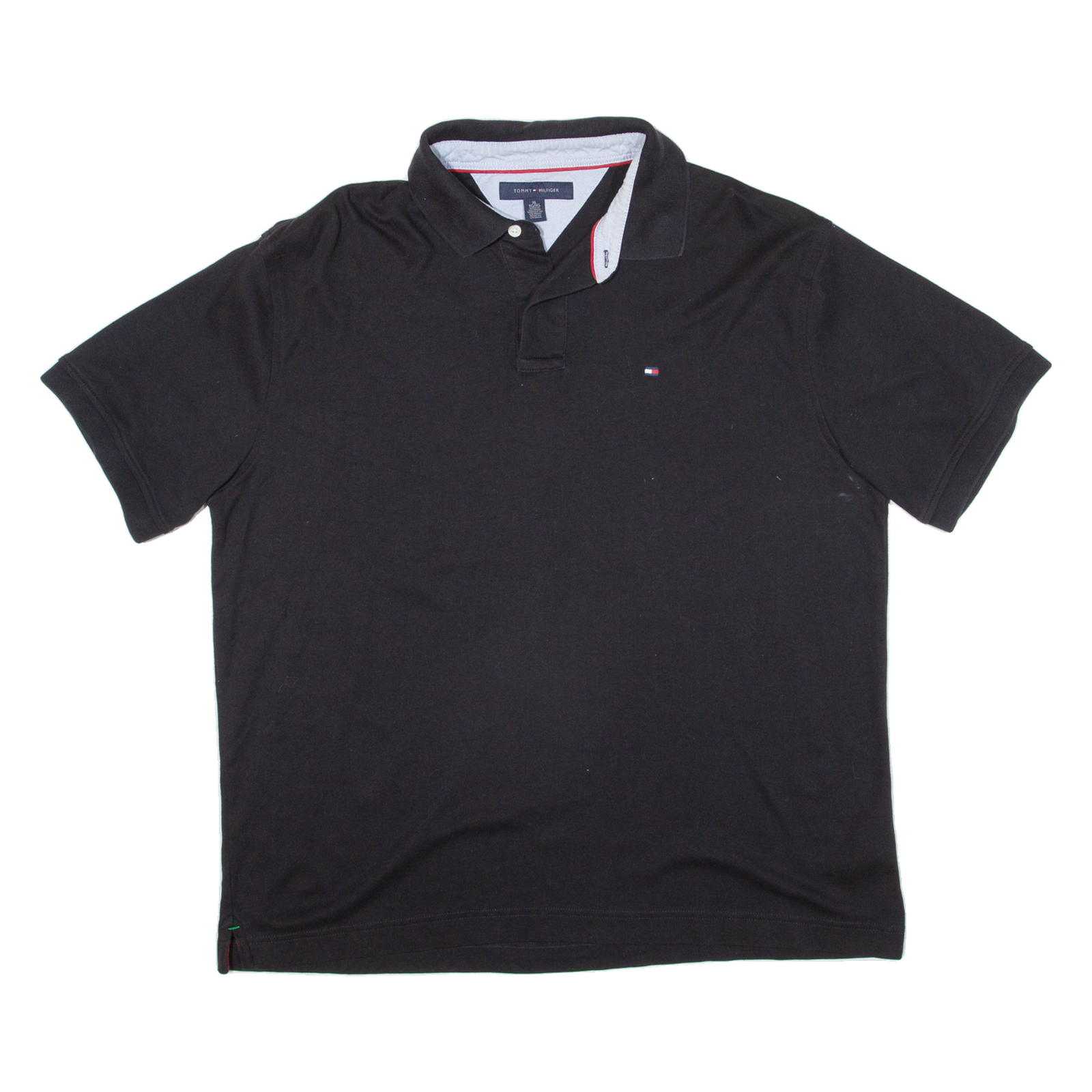 TOMMY HILFIGER Mens Polo Shirt Black XL Refurbished - N/A refurbished available on Cerqular