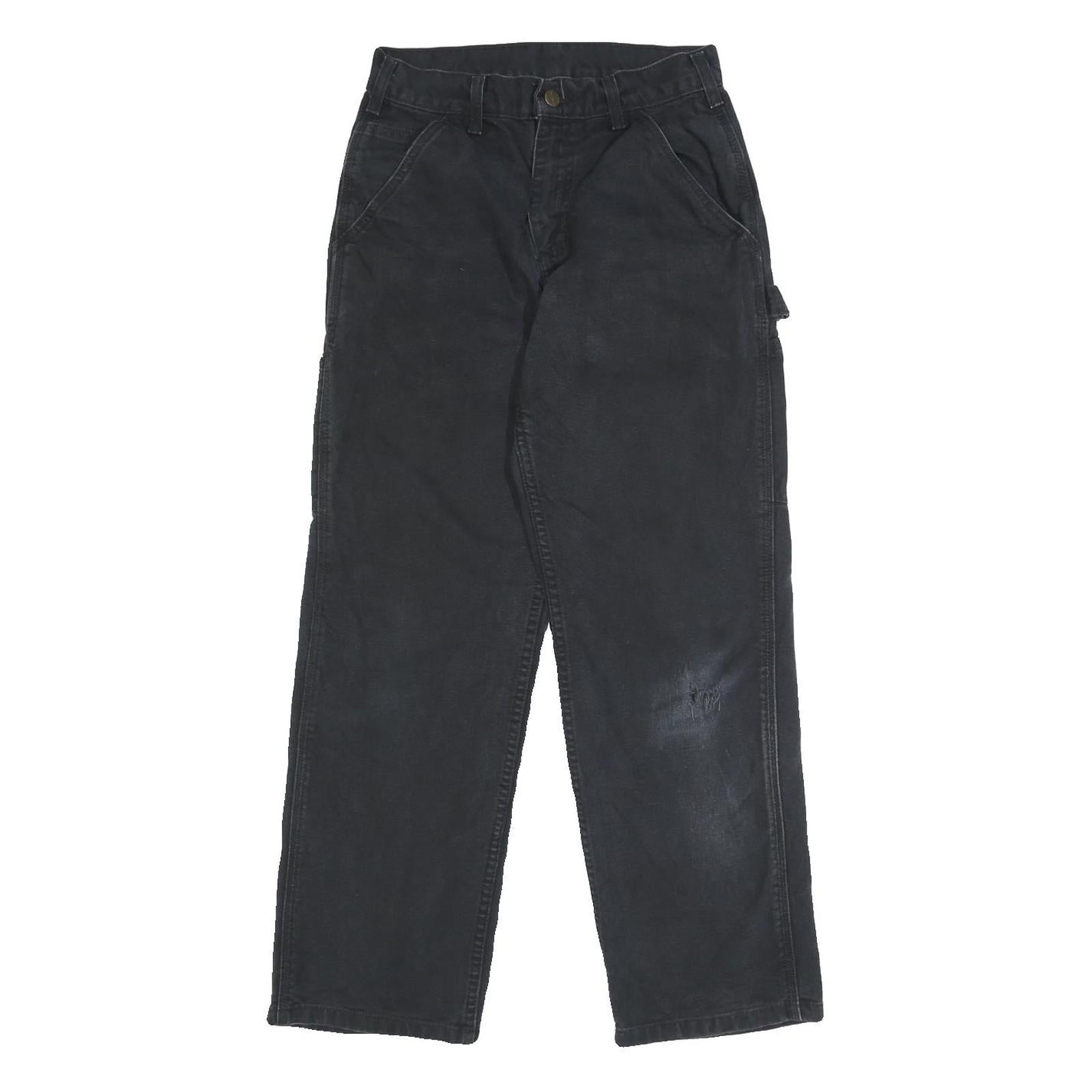 Buy CARHARTT Mens Cotton Relaxed Straight Black Trousers W28 L27 Workwear Zip Refurbished - $49.39 CARHARTT Mens Cotton Relaxed Straight Black Trousers W28 L27 Workwear Zip Refurbished - N/A refurbished available on Cerqular
