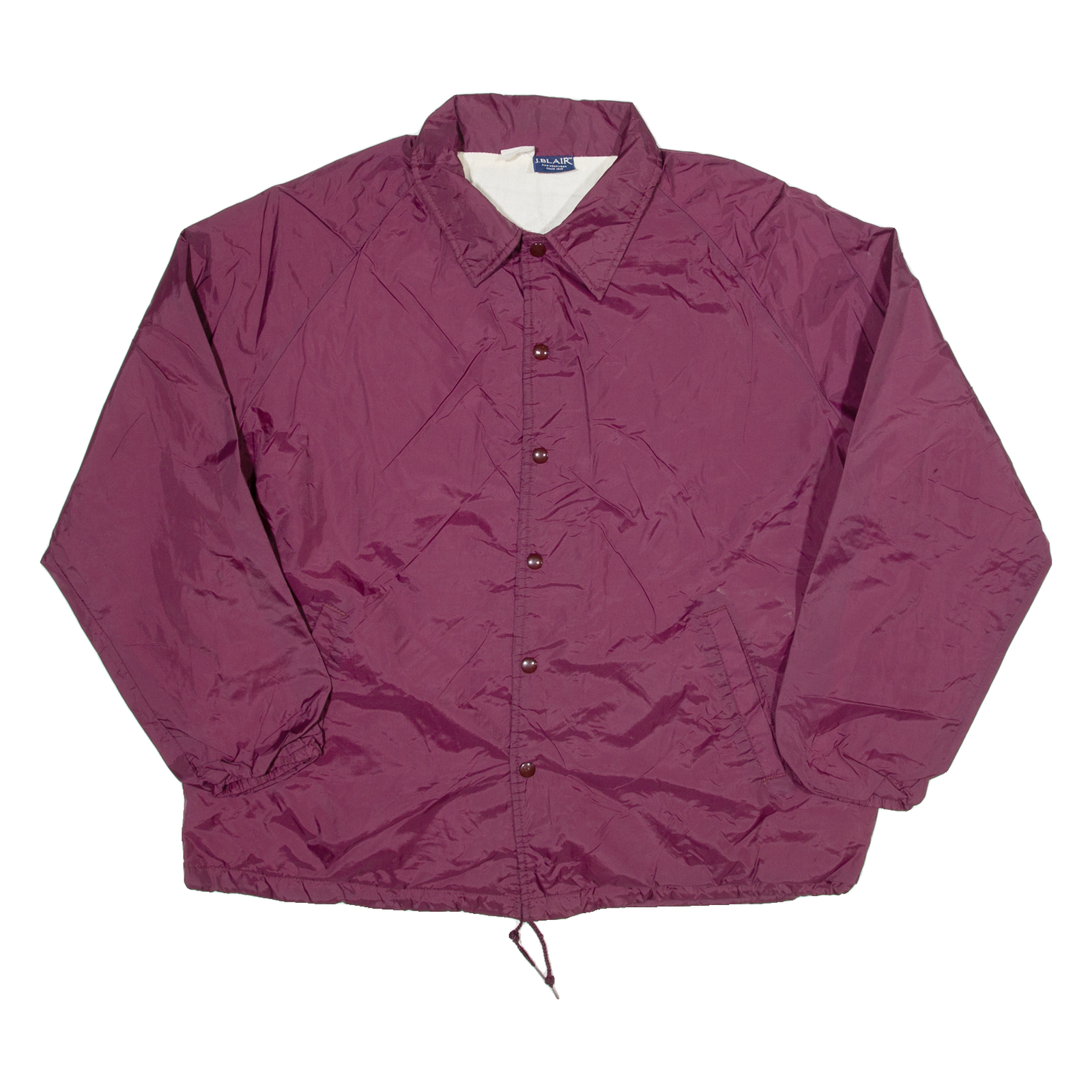 J.BLAIR Mens Shell Jacket Maroon Nylon 90s XL Refurbished - N/A refurbished available on Cerqular