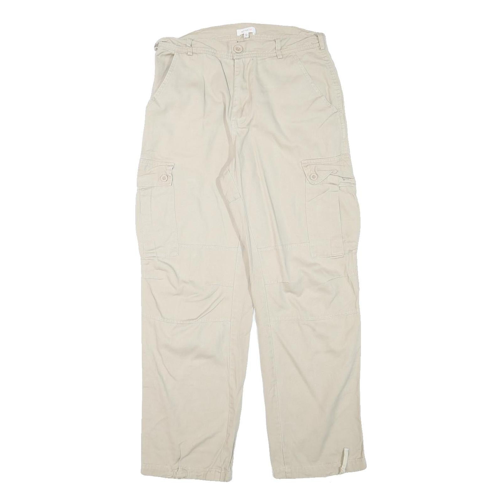 Buy BETTER BE Womens Relaxed Beige Cotton Blend Cargo Trousers W29 L28 Zip Pockets Refurbished - $20.79 BETTER BE Womens Relaxed Beige Cotton Blend Cargo Trousers W29 L28 Zip Pockets Refurbished - N/A refurbished available on Cerqular