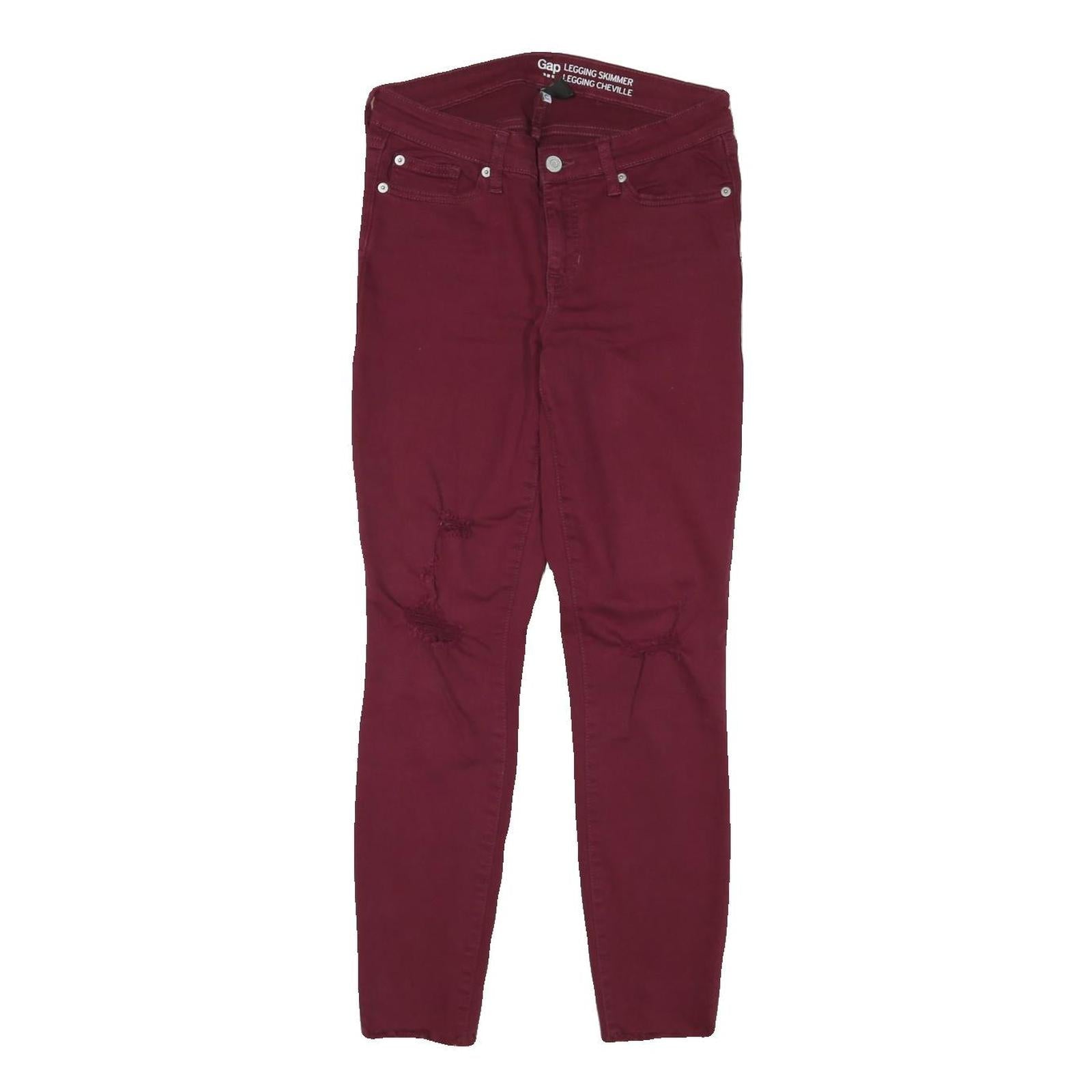 Buy GAP Womens Slim Skinny Jeans Burgundy Cotton Blend W27 L27 Legging Skimmer Refurbished - $31.19 GAP Womens Slim Skinny Jeans Burgundy Cotton Blend W27 L27 Legging Skimmer Refurbished - N/A refurbished available on Cerqular