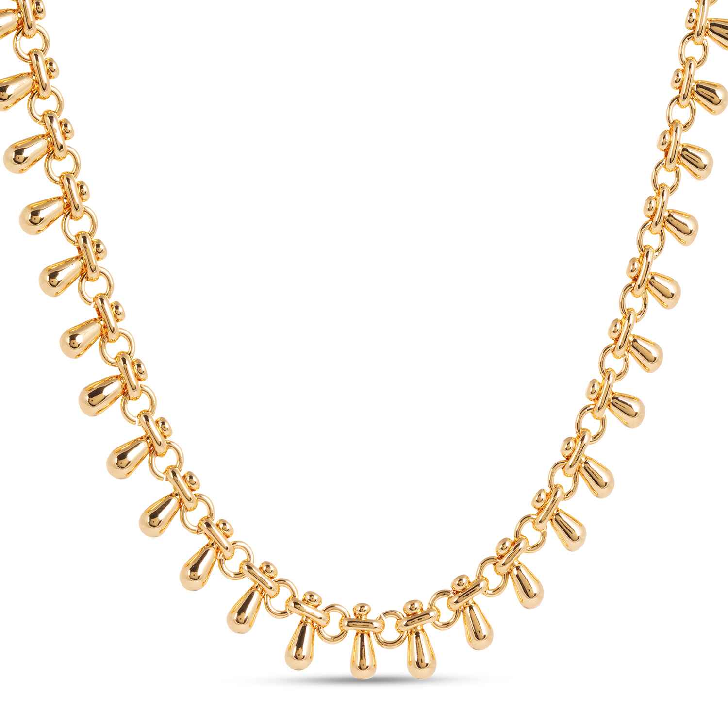 Katia Gold Chain Necklace with Teardrop Tassels Refurbished - Amadeus (This could refer to multiple things, such as the 1 refurbished available on Cerqular