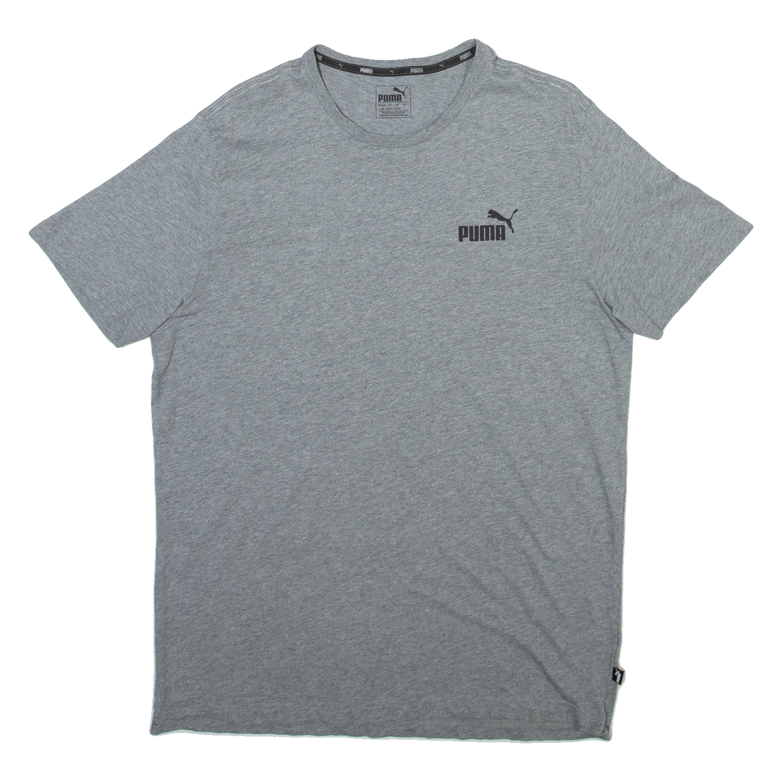 PUMA Mens T-Shirt Grey L Refurbished - N/A refurbished available on Cerqular