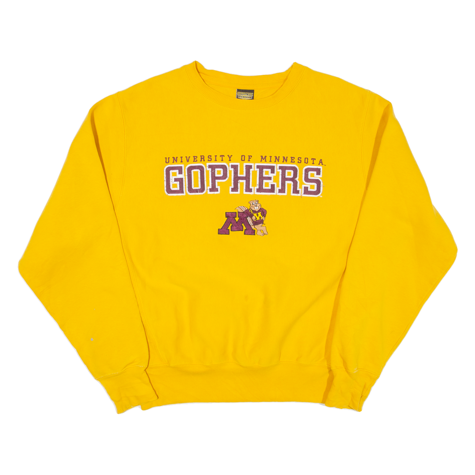 SIGNATURE CONCEPTS University Of Minnesota Gophers Mens Sweatshirt Yellow USA M Refurbished - N/A refurbished available on Cerqular