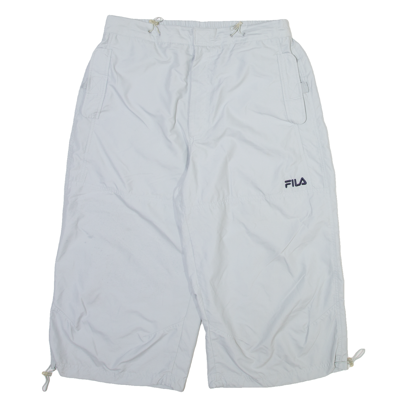 FILA Mens Casual Shorts Grey Relaxed XL W32 Refurbished - N/A refurbished available on Cerqular