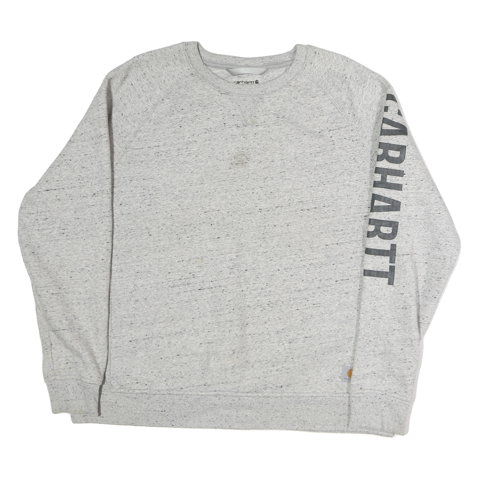 CARHARTT Mens Grey Sweatshirt 2XL Crew Neck Logo Sleeve Casual Wear Refurbished - N/A refurbished available on Cerqular