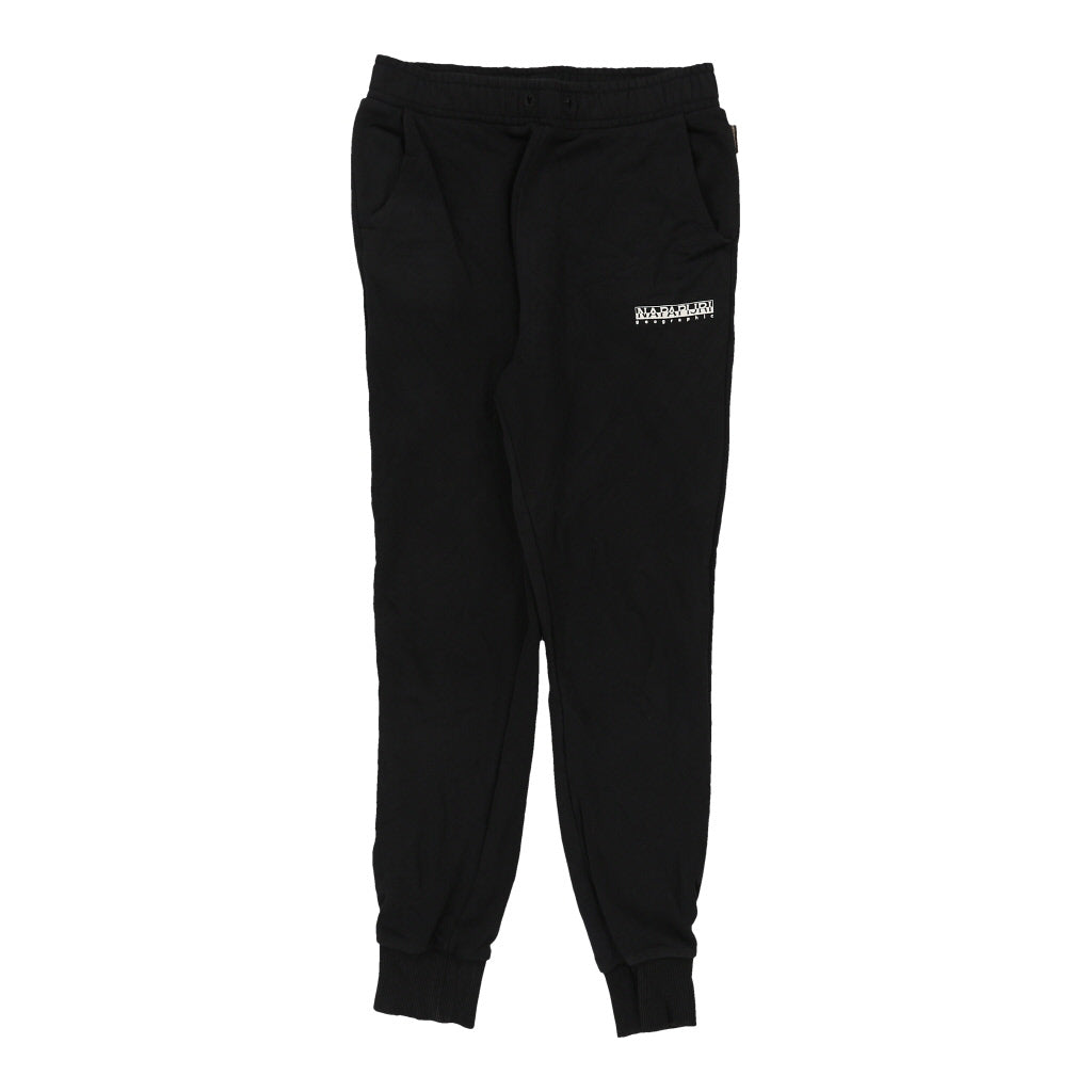 Napapijri Joggers - Medium Black Cotton Blend Refurbished - Thrifted (note: this is a term often used to describe second- refurbished available on Cerqular