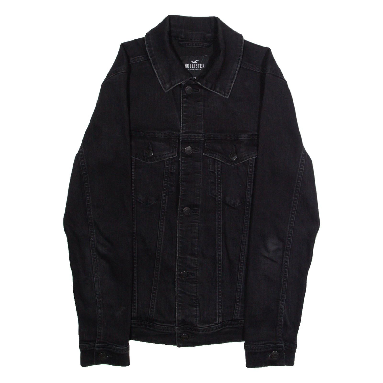 HOLLISTER Mens Jacket Black XS Refurbished - N/A refurbished available on Cerqular