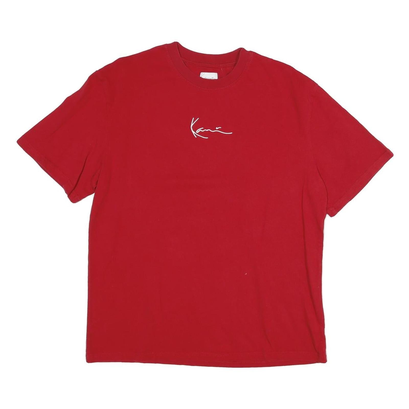 Buy KARL KANI Mens Red Graphic T-Shirt S Short Sleeve Crew Neck Logo Print Refurbished - $41.59 KARL KANI Mens Red Graphic T-Shirt S Short Sleeve Crew Neck Logo Print Refurbished - N/A refurbished available on Cerqular