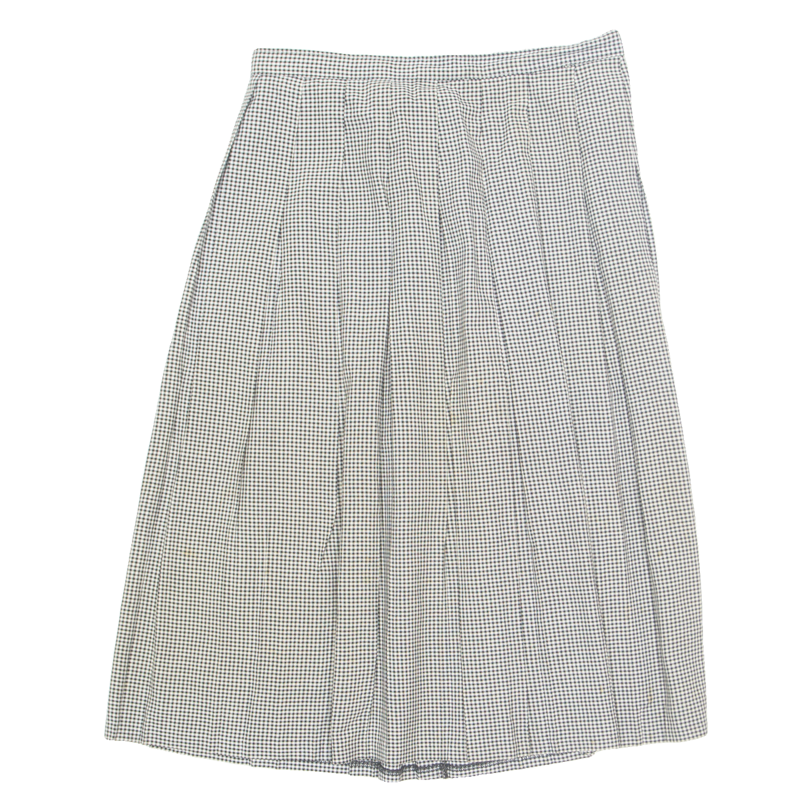 VONNEL Womens Pleated Skirt Black Midi 90s Check S Refurbished - N/A refurbished available on Cerqular