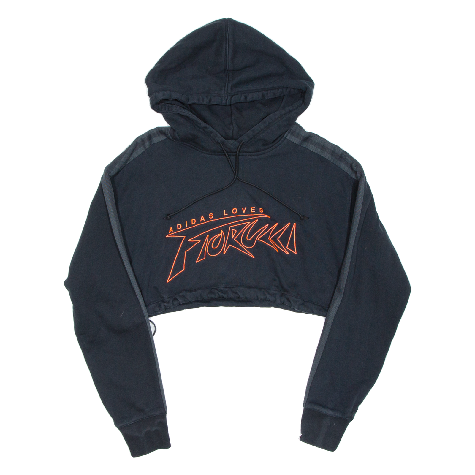 ADIDAS Cropped Womens Black Hoodie UK 6 Refurbished - N/A refurbished available on Cerqular