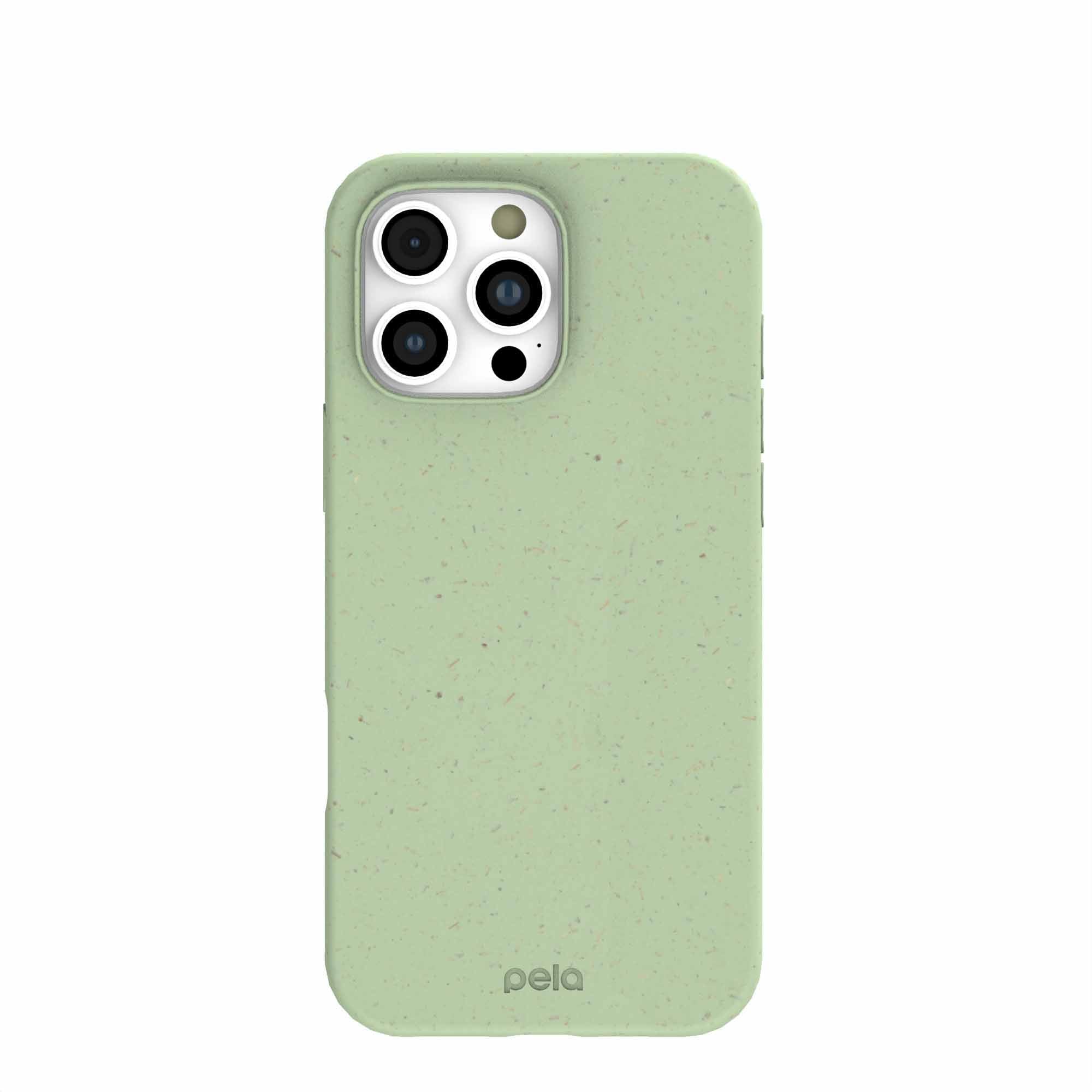 Sage Green iPhone 16 Pro Max Case Refurbished - Pela Case refurbished available on Cerqular