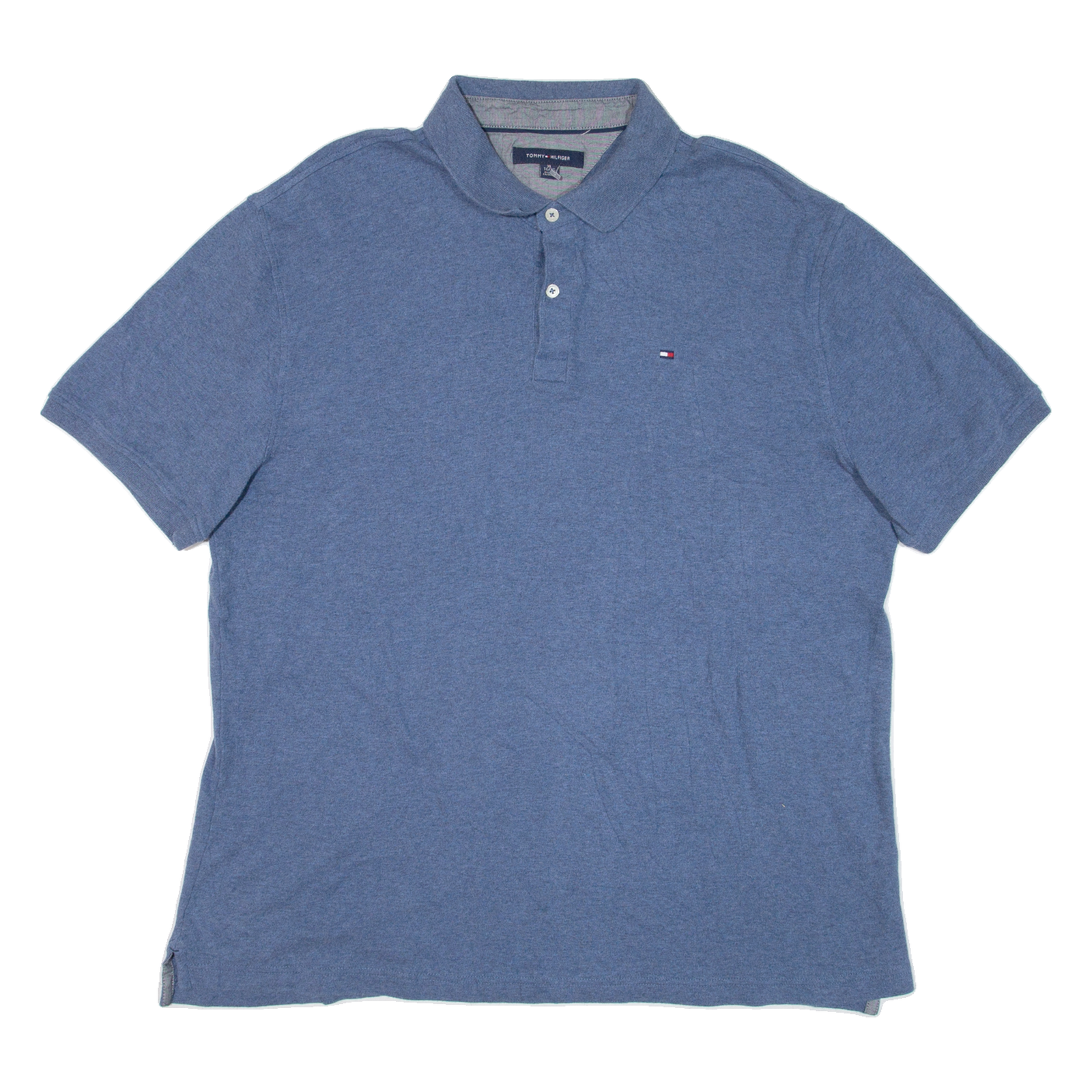 TOMMY HILFIGER Mens Polo Shirt Blue XL Refurbished - N/A refurbished available on Cerqular