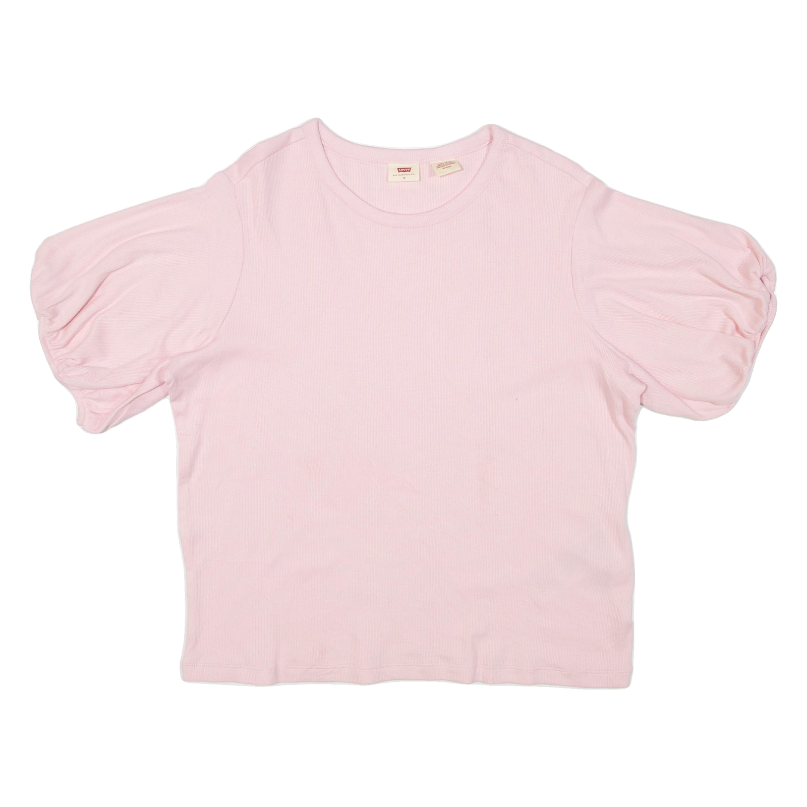 LEVI'S Womens Jumper Pink Tight Knit Short Sleeve XL Refurbished - N/A refurbished available on Cerqular