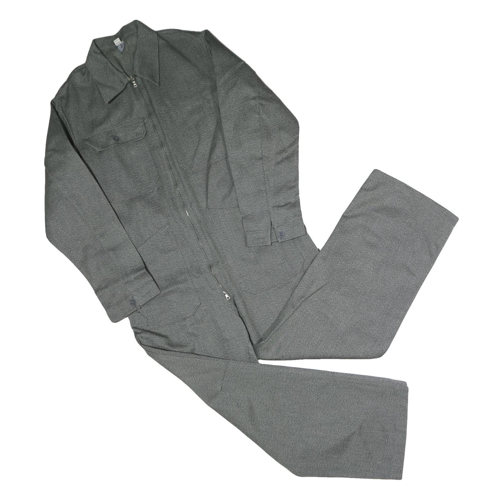 WORKER Mens Grey Cotton Dungarees XL W42 L30 Workwear Zip Closure Refurbished - N/A refurbished available on Cerqular