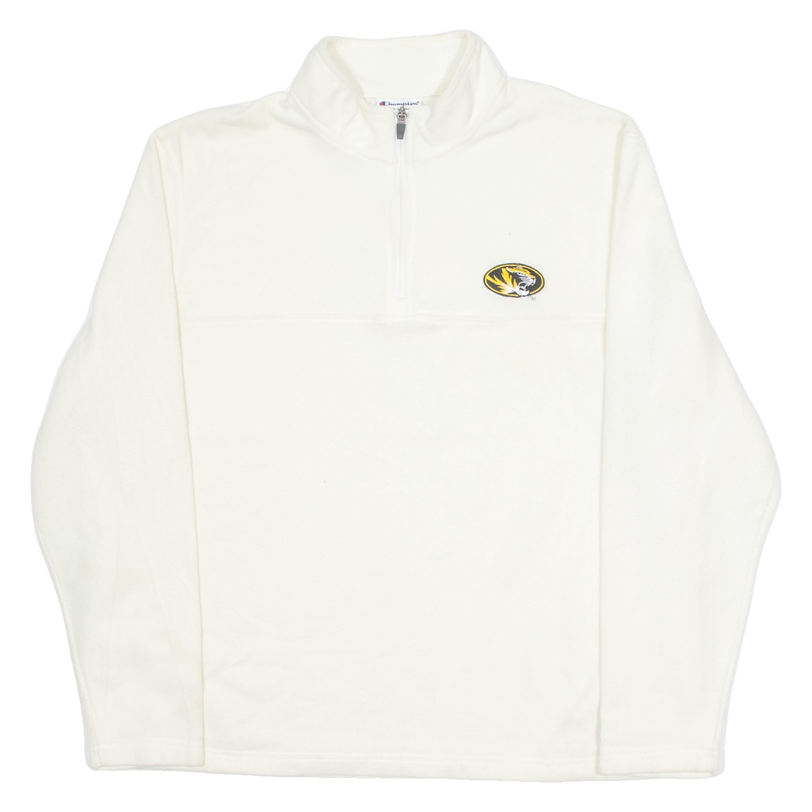 CHAMPION Wildcats Mens Fleece Cream 1/4 Zip Tight Knit XL Refurbished - N/A refurbished available on Cerqular
