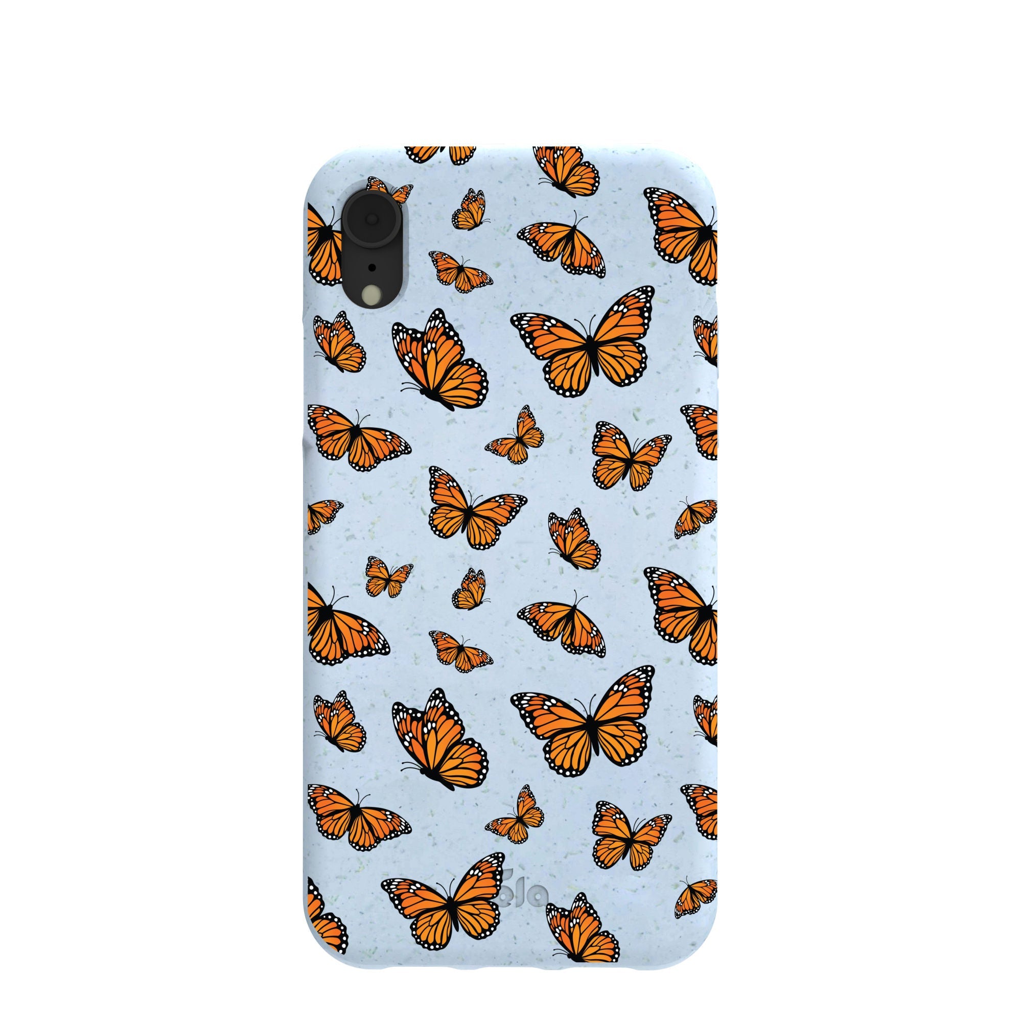 Powder Blue Monarchs in flight iPhone XR Case Refurbished - Pela Case refurbished available on Cerqular