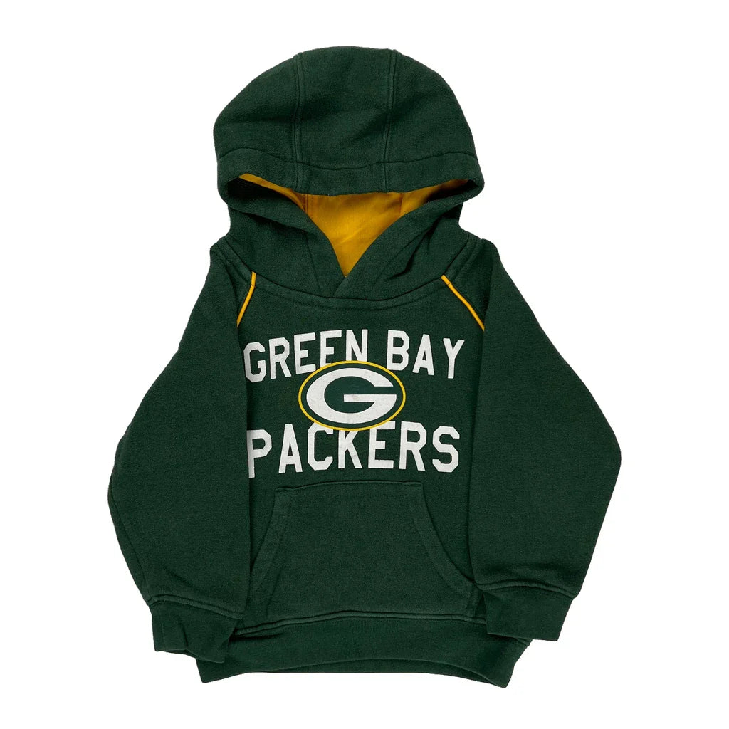 Age 2 Green Bay Packers Nfl Hoodie - 2XS Yellow Cotton Blend Refurbished - Thrifted (note: this is a term often used to describe second- refurbished available on Cerqular