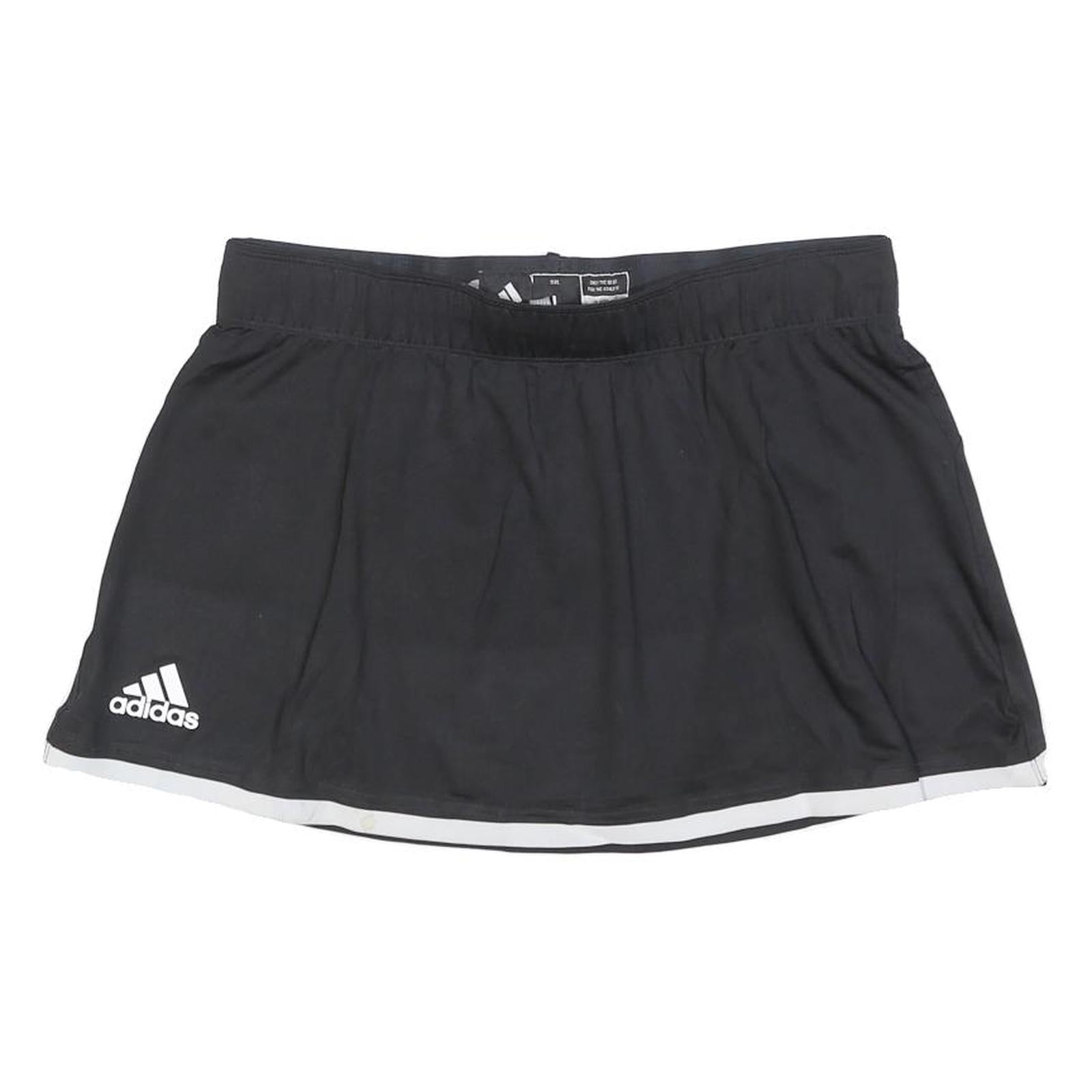 ADIDAS Womens Black Mini Polyester Skirt L Sports Tennis Casual Activewear Refurbished - N/A refurbished available on Cerqular