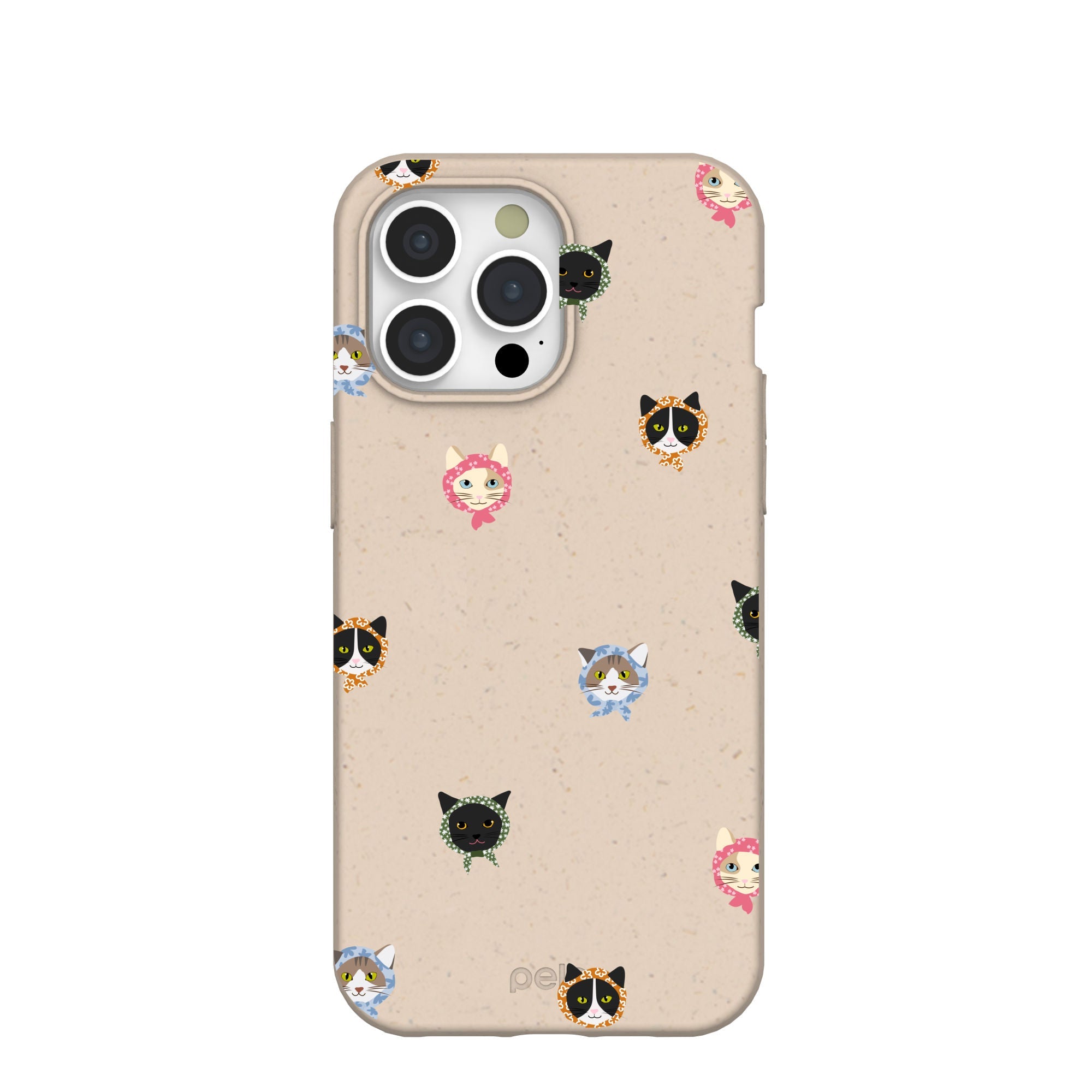 Seashell Cat Couture iPhone 15 Pro Max Case Refurbished - Pela Case refurbished available on Cerqular