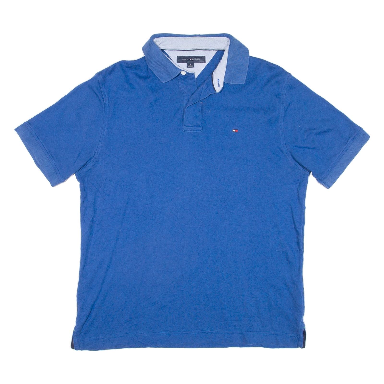 TOMMY HILFIGER Mens Polo Shirt Blue M Refurbished - N/A refurbished available on Cerqular