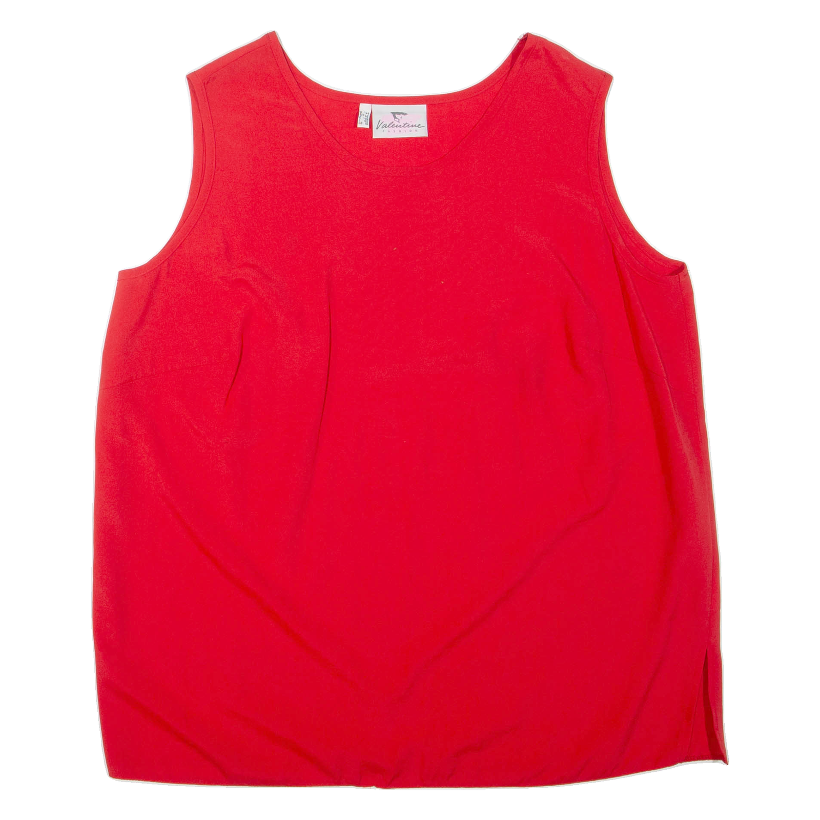 VALENTINE Womens Vest Red Sleeveless UK 18 Refurbished - N/A refurbished available on Cerqular