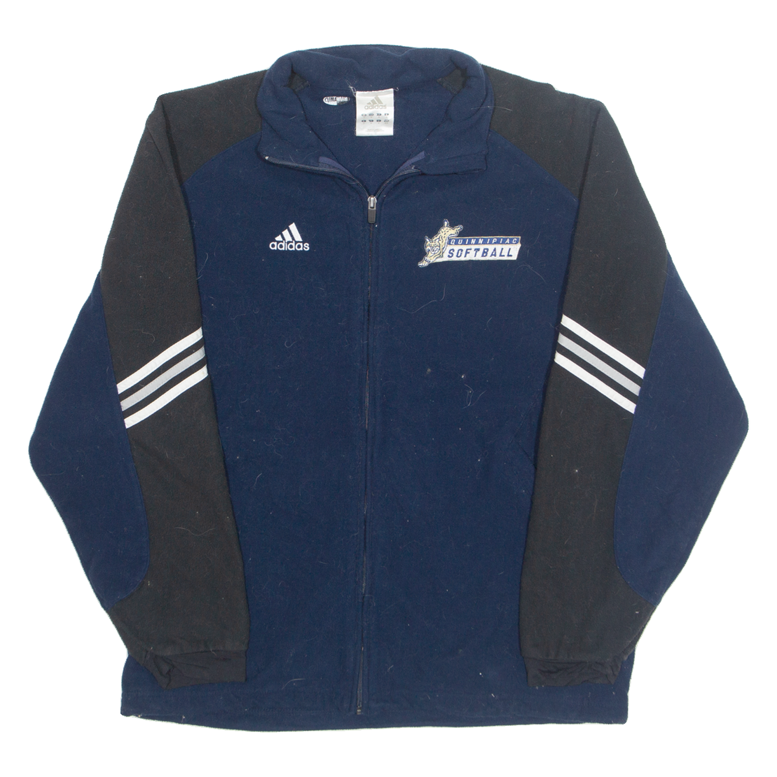 ADIDAS Quinnipiac Bobcats Softball USA Mens Fleece Jacket Blue 90s USA M Refurbished - N/A refurbished available on Cerqular