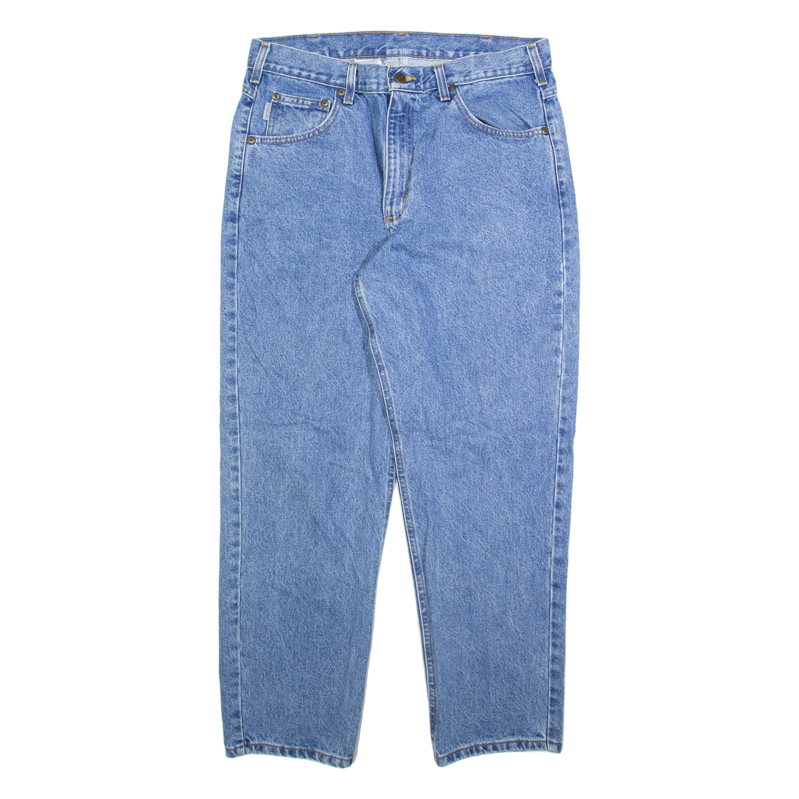 Buy CARHARTT Mens Jeans Blue Relaxed Tapered W35 L30 Refurbished - $50.69 CARHARTT Mens Jeans Blue Relaxed Tapered W35 L30 Refurbished - N/A refurbished available on Cerqular