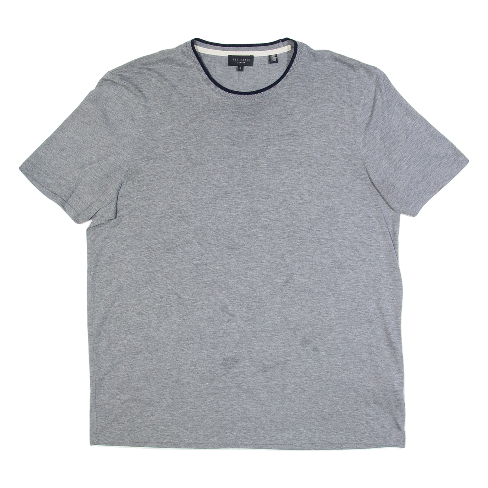 TED BAKER Mens T-Shirt Grey L Refurbished - N/A refurbished available on Cerqular