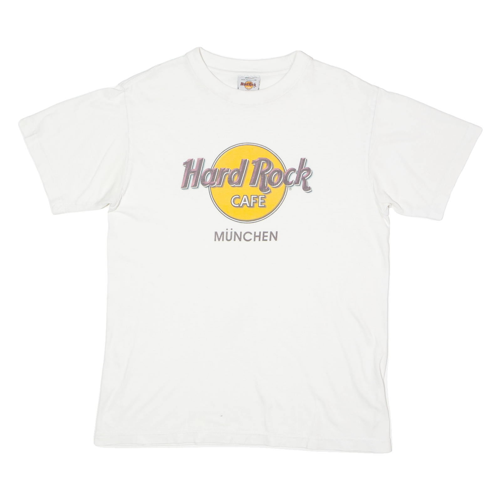 HARD ROCK CAFE Munchen Mens T-Shirt White Crew Neck S Refurbished - N/A refurbished available on Cerqular