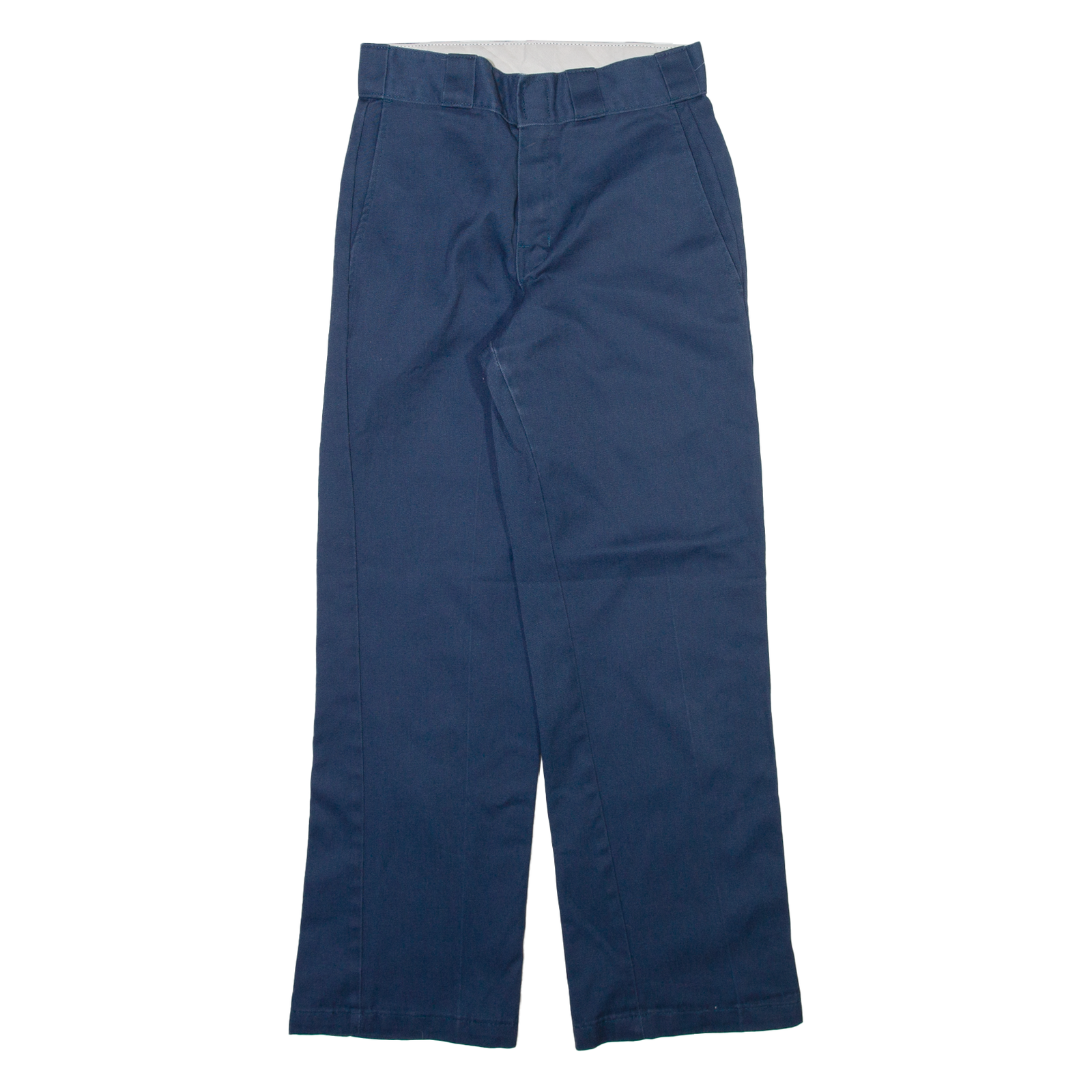 DICKIES Womens Trousers Blue Regular Straight W24 L26 Refurbished - N/A refurbished available on Cerqular