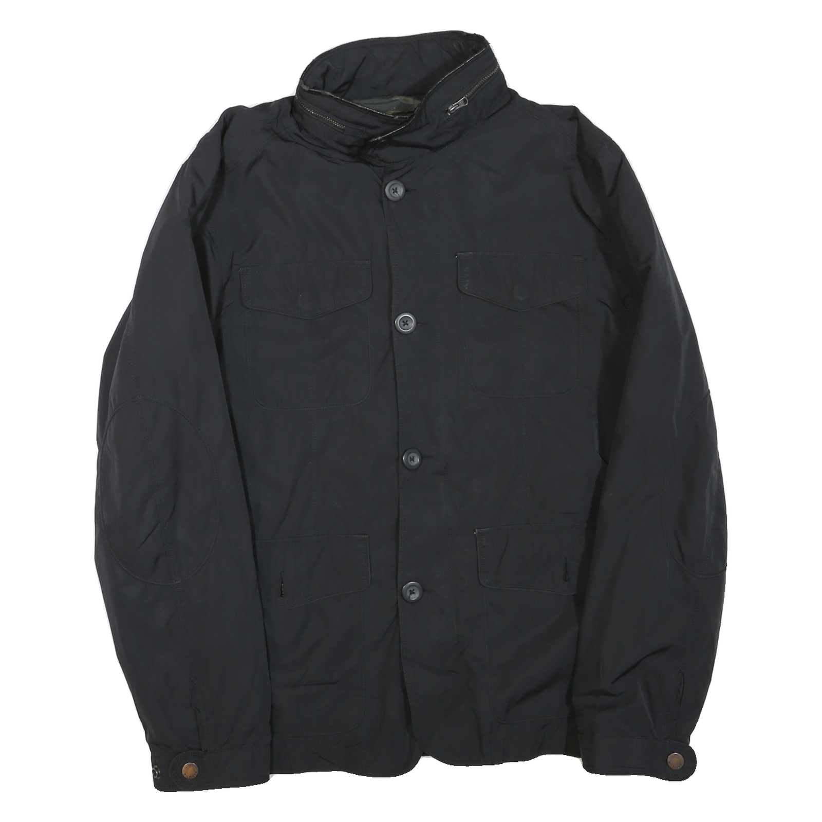 TOMMY HILFIGER Mens Black Classic Jacket M Polyester Blend Zip Plain Smart Refurbished - N/A refurbished available on Cerqular