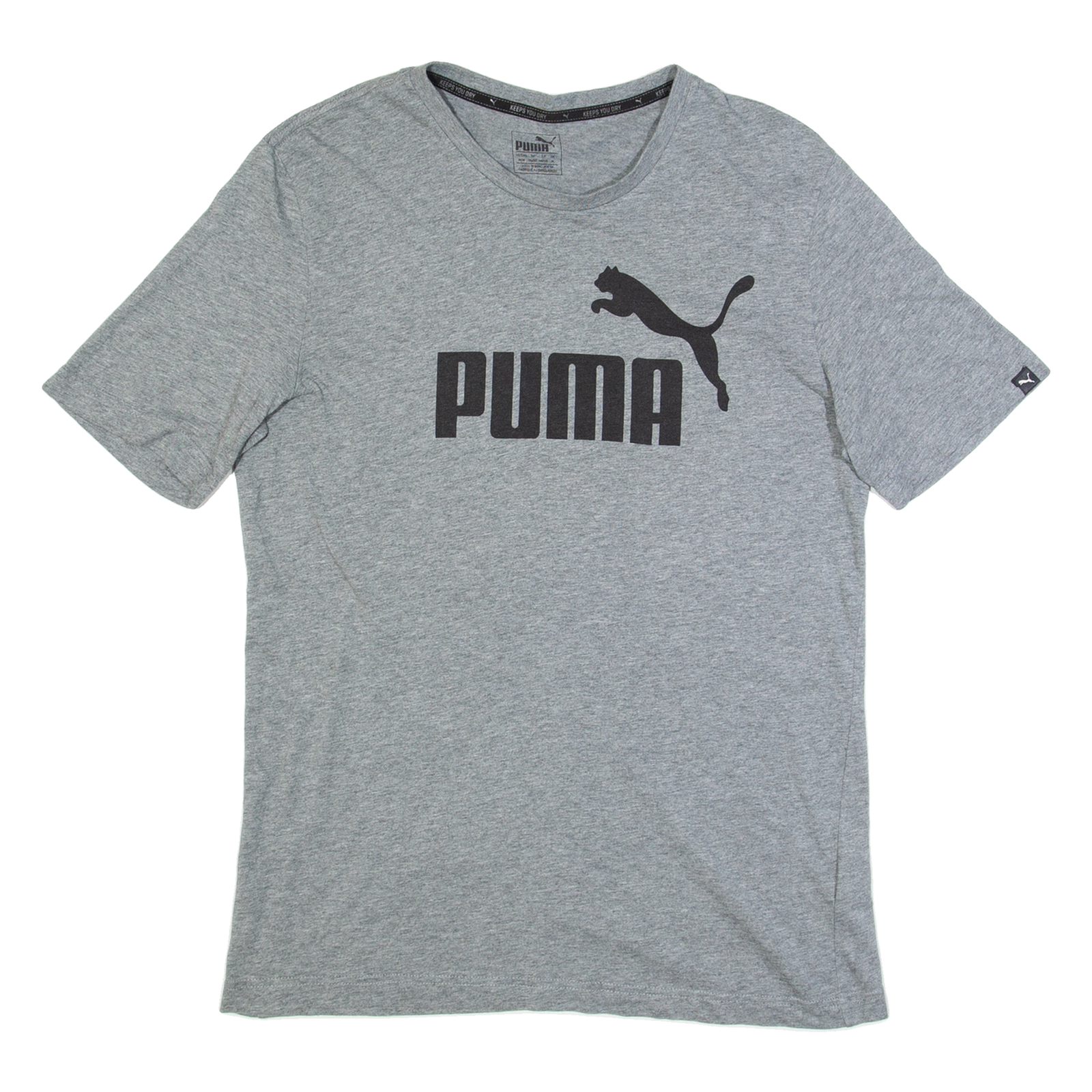 PUMA Mens T-Shirt Grey M Refurbished - N/A refurbished available on Cerqular