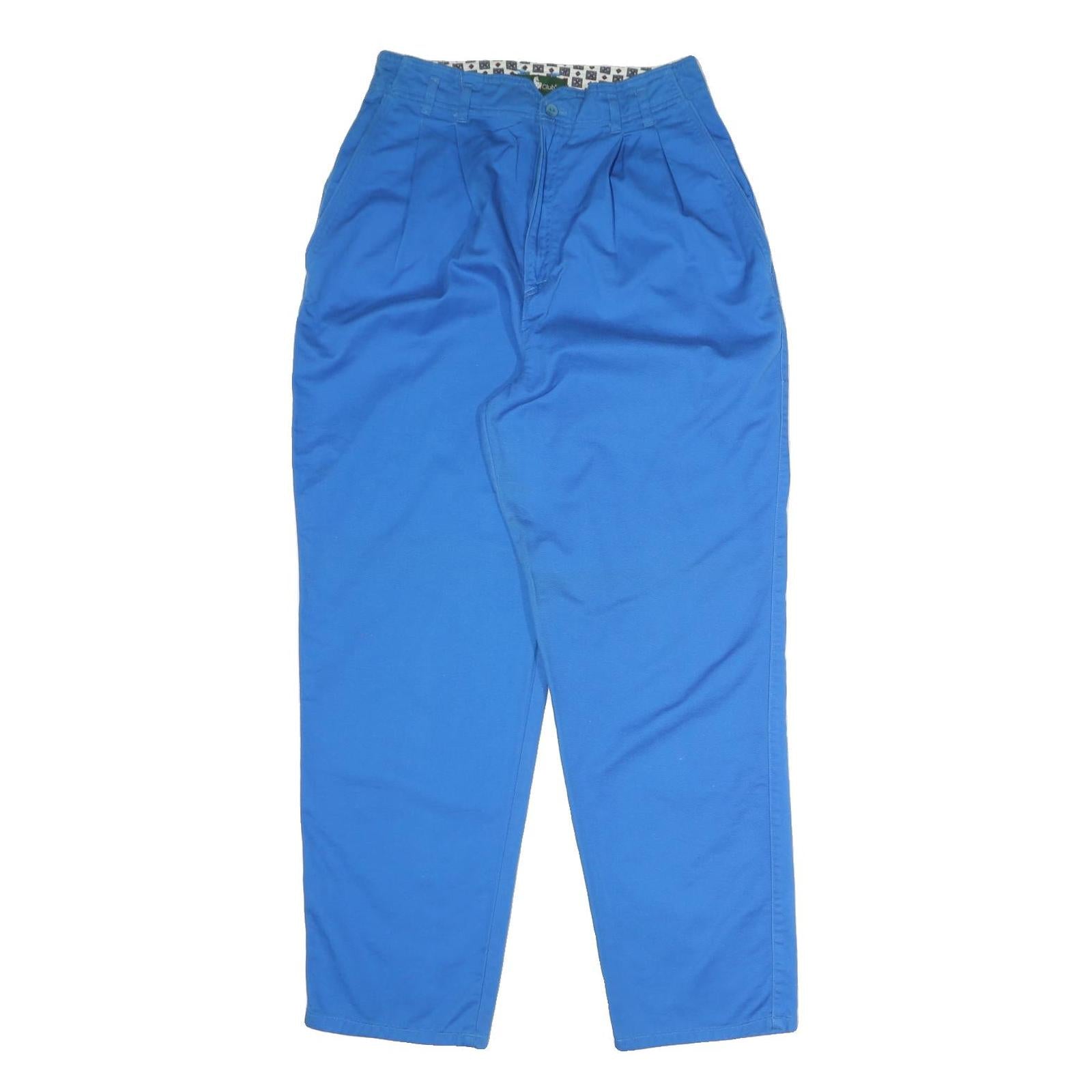 HUNT Womens Cotton Blend Blue Regular Fit Straight Leg Trousers W28 L30 Casual Refurbished - N/A refurbished available on Cerqular