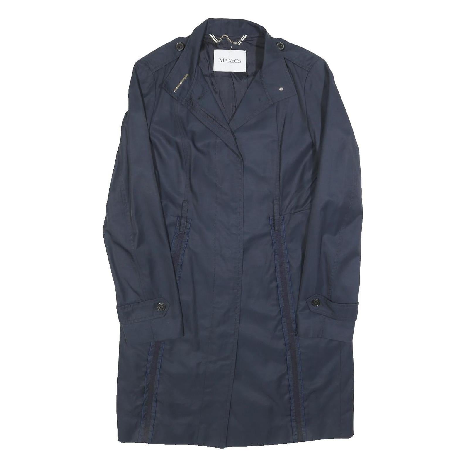 Buy MAX&CO Womens Navy Blue Coat Jacket UK 10 Cotton Blend Plain Button Closure Refurbished - $84.49 MAX&CO Womens Navy Blue Coat Jacket UK 10 Cotton Blend Plain Button Closure Refurbished - N/A refurbished available on Cerqular