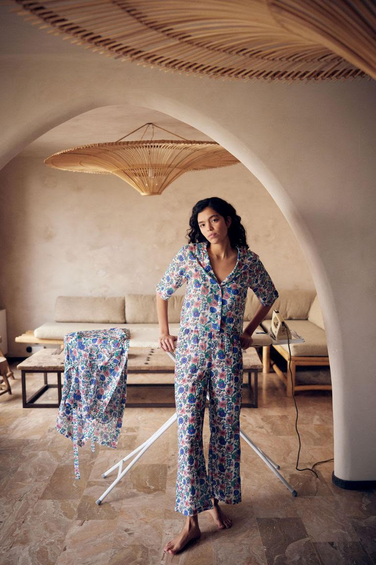 Pyjama set Louka  -Blue Summer Meadow | Size: 34 (XS) Refurbished - N/A (Note: This brand may not be well-known globally refurbished available on Cerqular