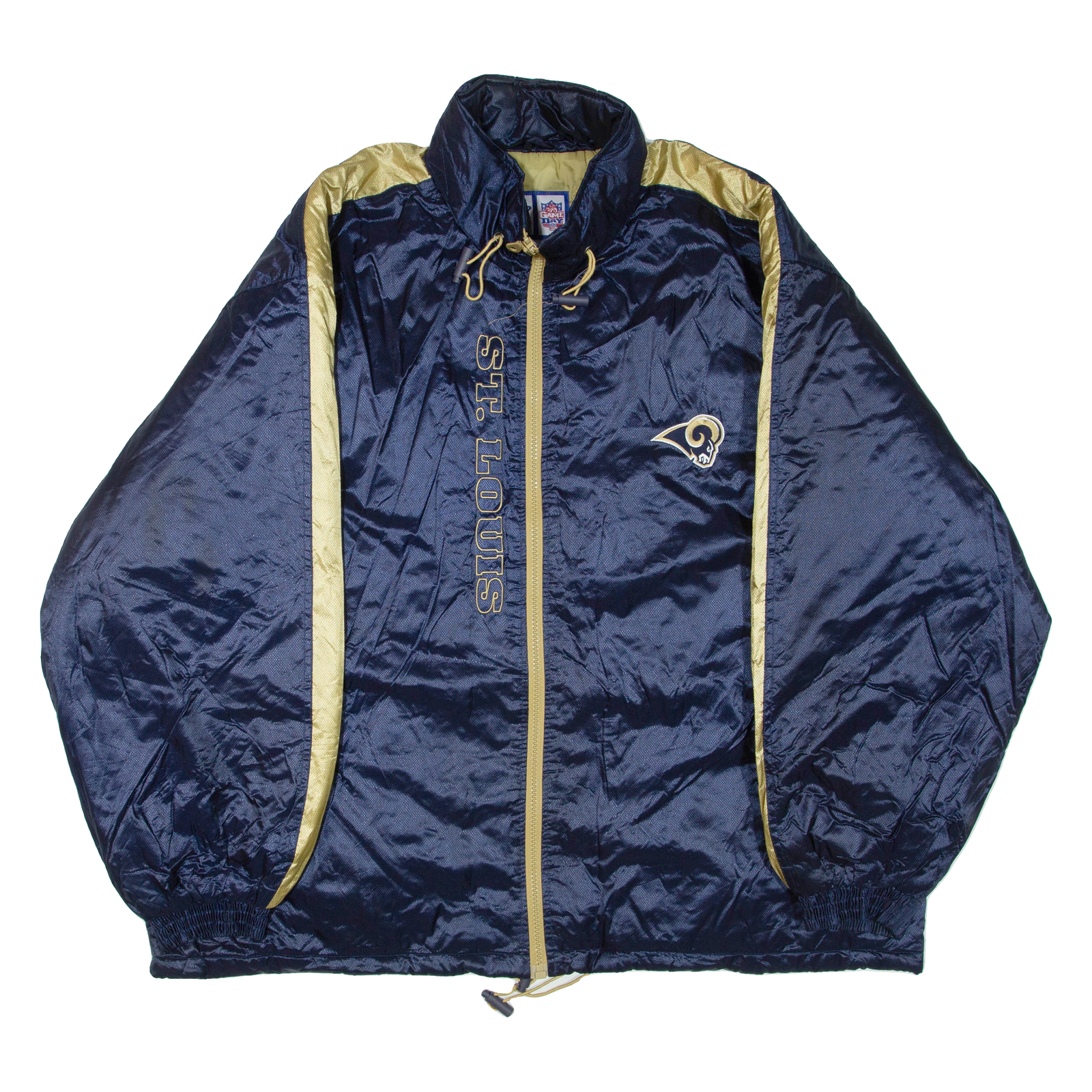 LOGO ATHLETIC X NFL St. Louis Cardinals Mens Jacket Blue Nylon USA 2XL Refurbished - N/A refurbished available on Cerqular