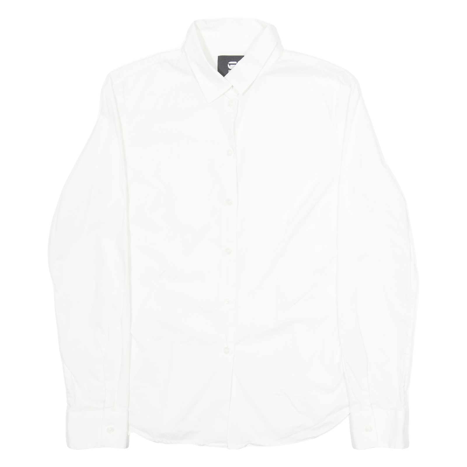 G-STAR Womens Plain Shirt White Long Sleeve S Refurbished - N/A refurbished available on Cerqular