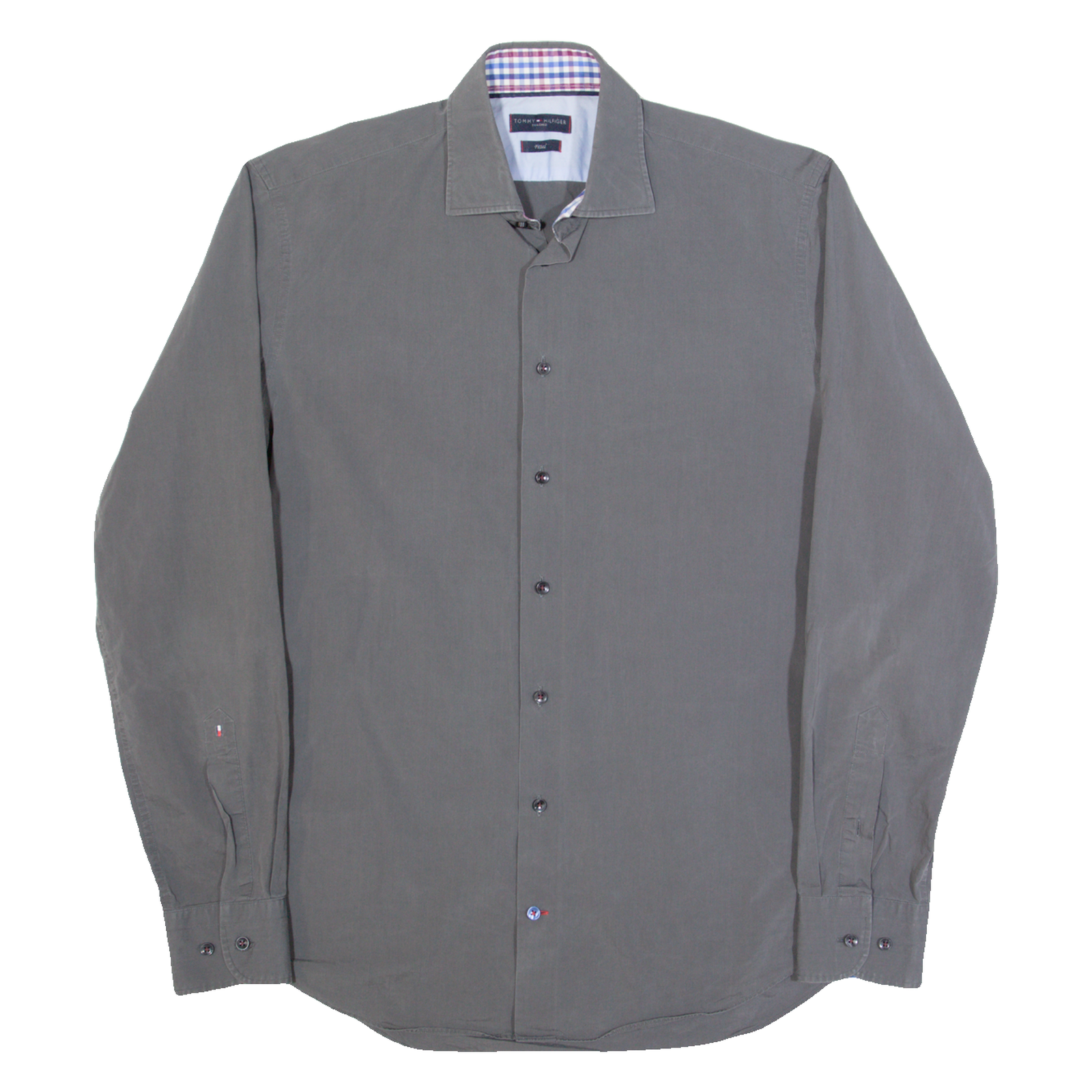 Buy TOMMY HILFIGER Fitted Mens Plain Shirt Grey Long Sleeve M Refurbished - $31.19 TOMMY HILFIGER Fitted Mens Plain Shirt Grey Long Sleeve M Refurbished - N/A refurbished available on Cerqular