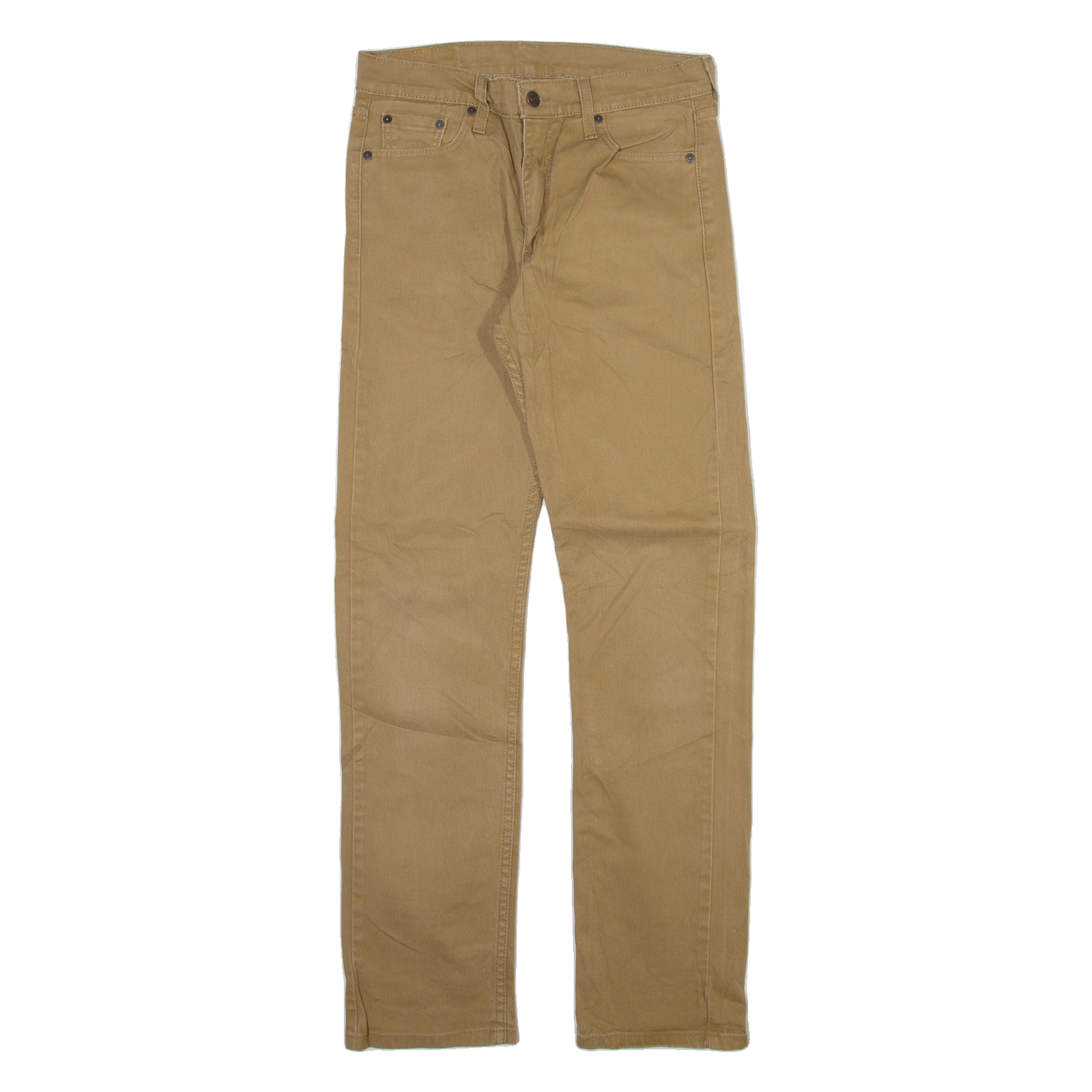 LEVI'S 513 Mens Trousers Beige Slim Straight W30 L32 Refurbished - N/A refurbished available on Cerqular