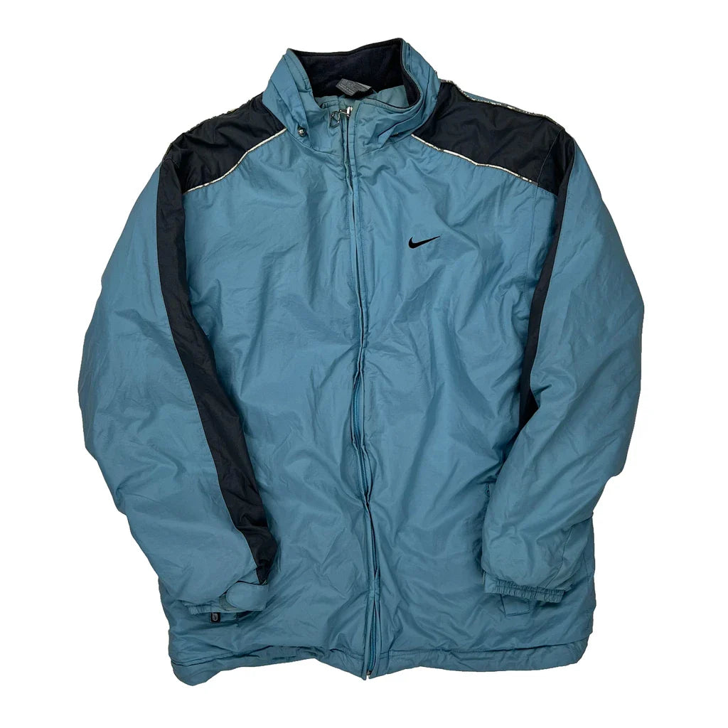 None Nike Jacket - XL Black Polyester Refurbished - Thrifted (note: this is a term often used to describe second- refurbished available on Cerqular