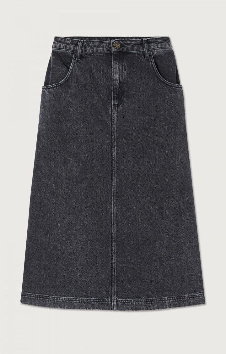 Denim Skirt Yop13d Black-Poivre | Color: BLACK POIVRE | Size: L Refurbished - Rue Madame is a known brand, and the standardized name is " refurbished available on Cerqular