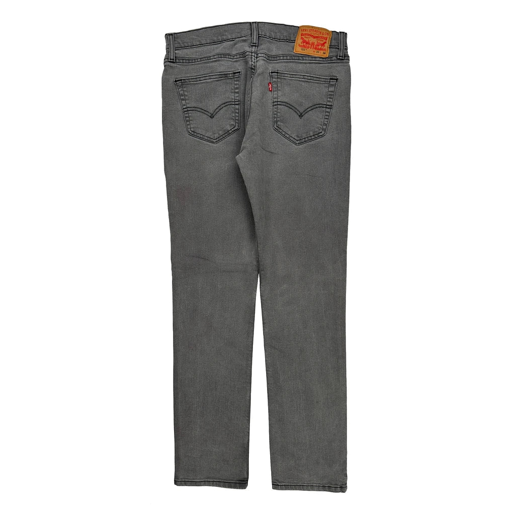 Levis 511 Jeans - 33W 31L Grey Cotton Refurbished - Thrifted (note: this is a term often used to describe second- refurbished available on Cerqular