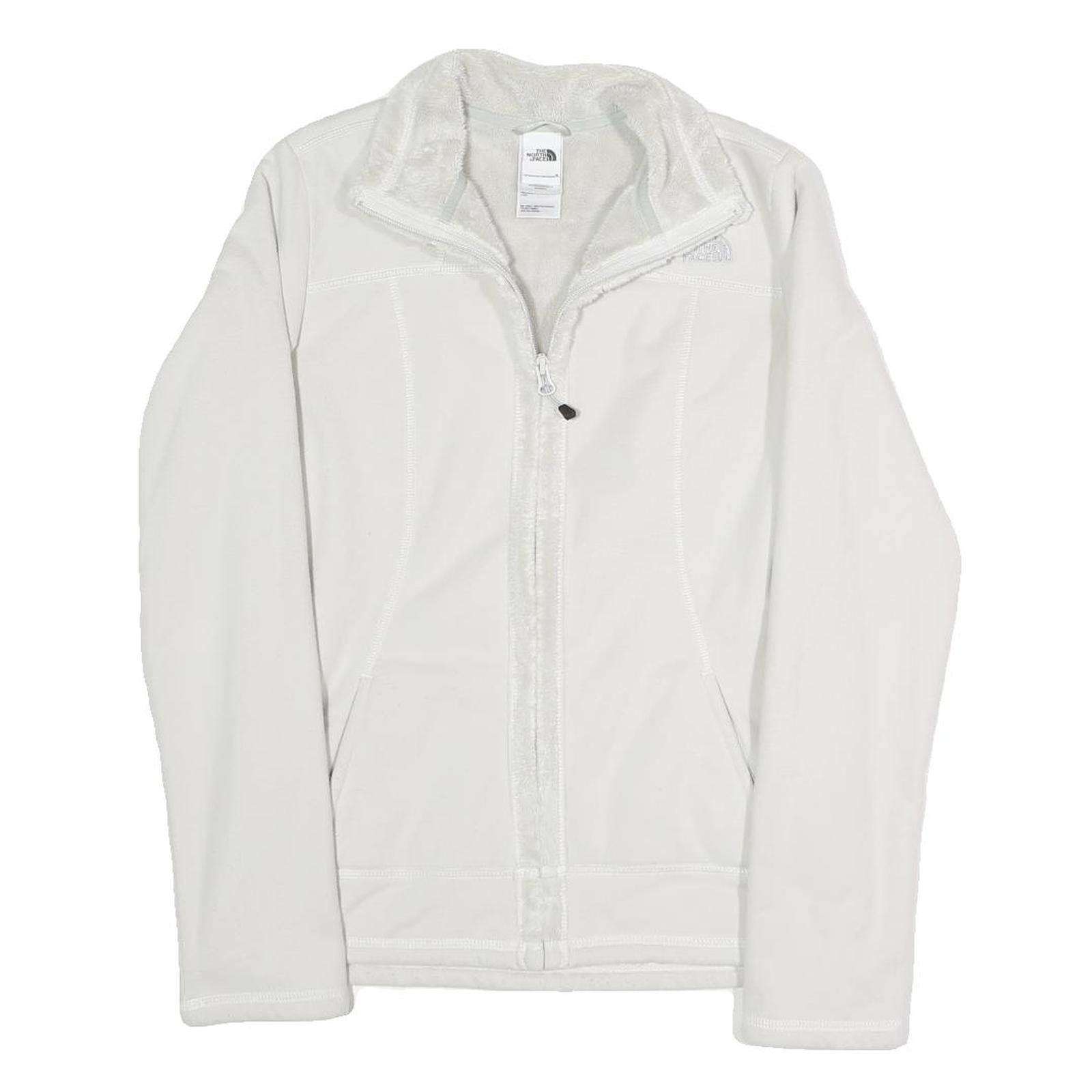 THE NORTH FACE Womens White Softshell Jacket S Polyester Blend Zip Casual Refurbished - N/A refurbished available on Cerqular