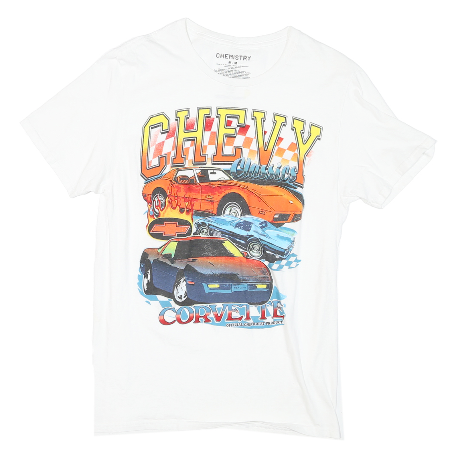 Buy Mens White Chevy Classics Corvette Graphic T-Shirt M Short Sleeve Crew Neck Refurbished - $25.99 Mens White Chevy Classics Corvette Graphic T-Shirt M Short Sleeve Crew Neck Refurbished - N/A refurbished available on Cerqular