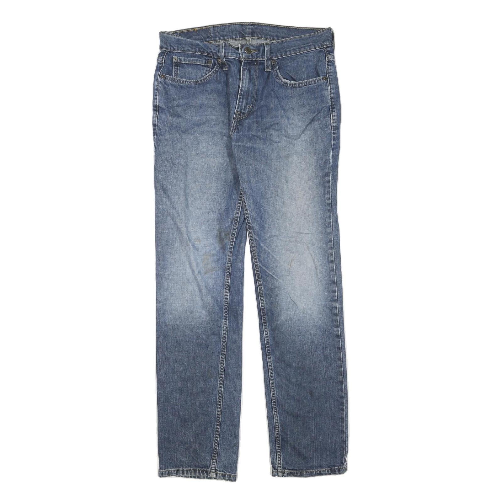 LEVI'S 511 Slim Mens Jeans Blue Regular Slim Denim Medium W32 L32 Classic Zip Refurbished - N/A refurbished available on Cerqular