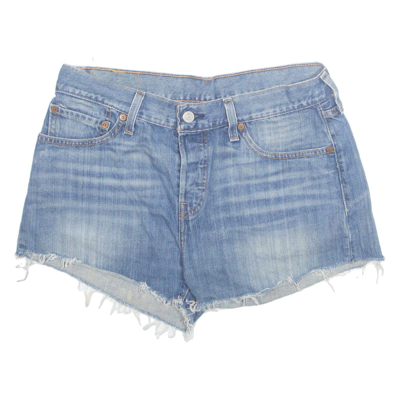 Buy LEVI'S 501 Cut Off Womens Denim Shorts Blue M W31 Refurbished - $23.39 LEVI'S 501 Cut Off Womens Denim Shorts Blue M W31 Refurbished - N/A refurbished available on Cerqular
